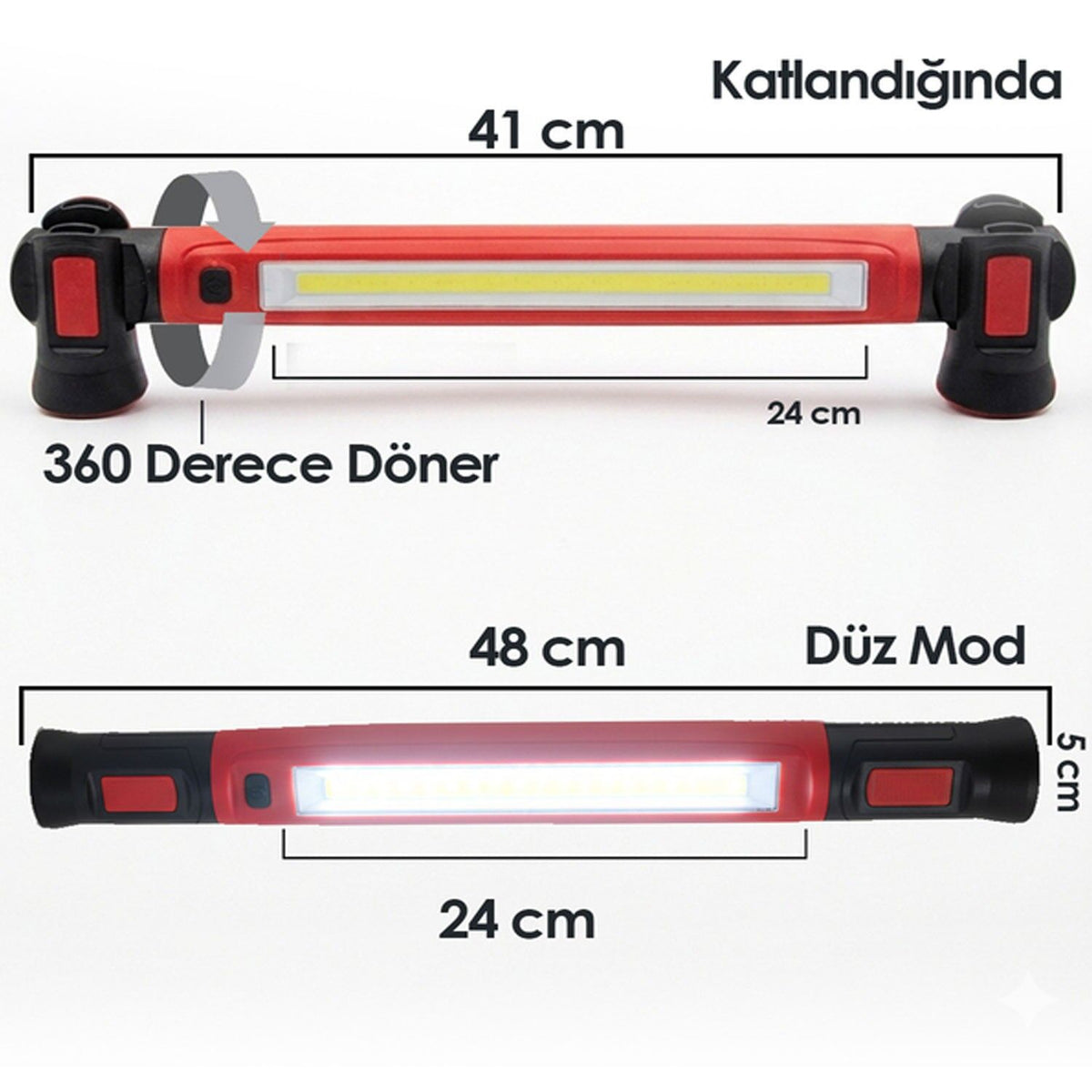 DHT D11010005 Şarjlı Mıknatıslı Çalışma Lambası 1200 Lümen