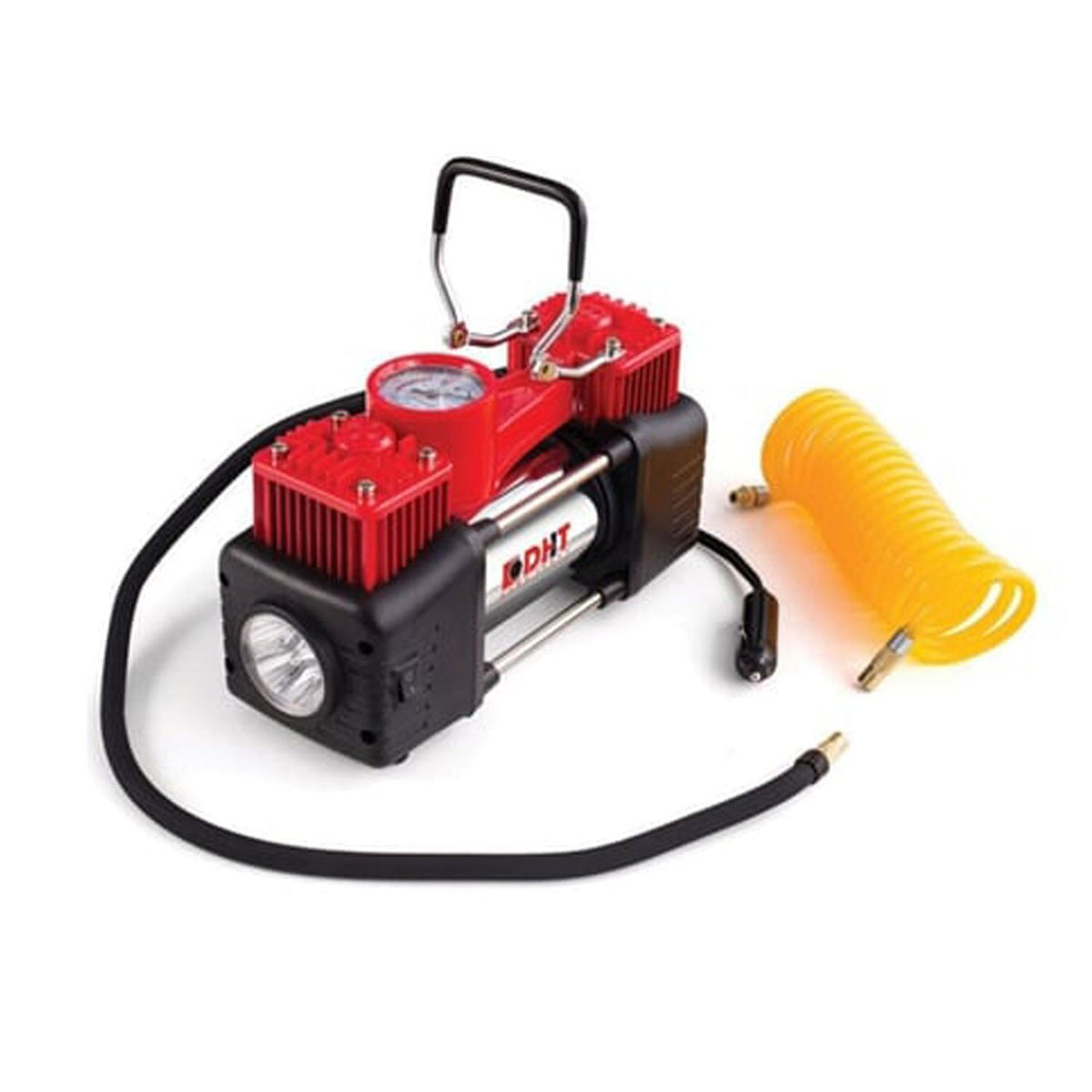 DHT D12070002 Mini Hava Kompresörü Çift Pistonlu 12V/24V 70 lt/dk 150 PSI