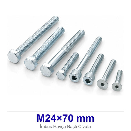 İmbus Havşa Başlı Civata M24×70 mm