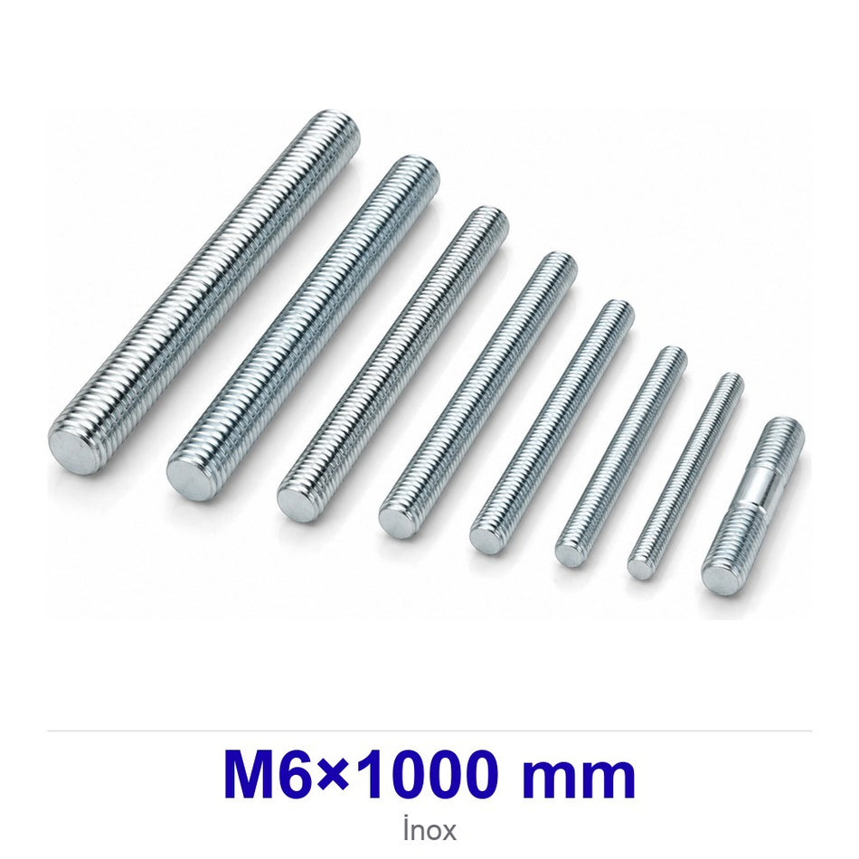 İnox Gijon M6×1000 mm