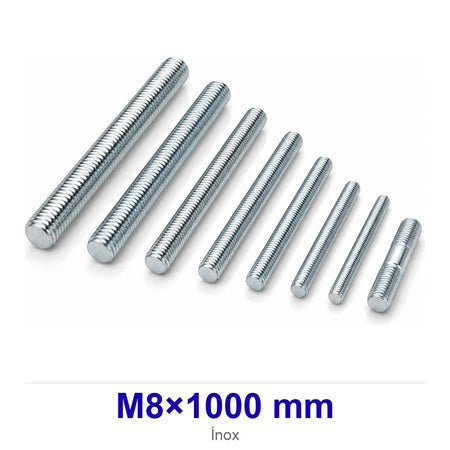 İnox Gijon M8×1000 mm