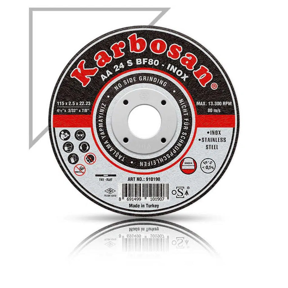 Karbosan 910380 Inox Thinline Kesme Diski 115x1.0x22.23mm