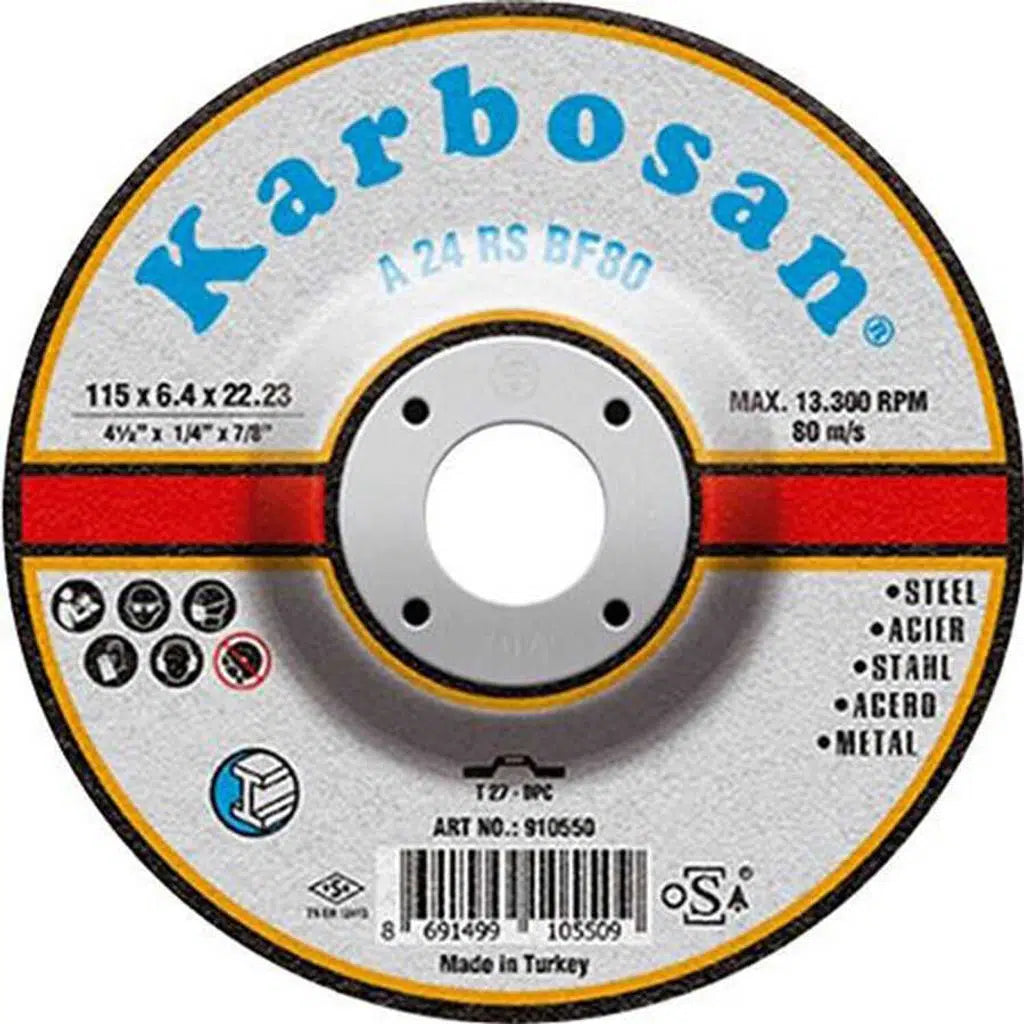Karbosan 910550 NK Metal Taşlama Çapak Alma Diski 115x6.4x22.23mm