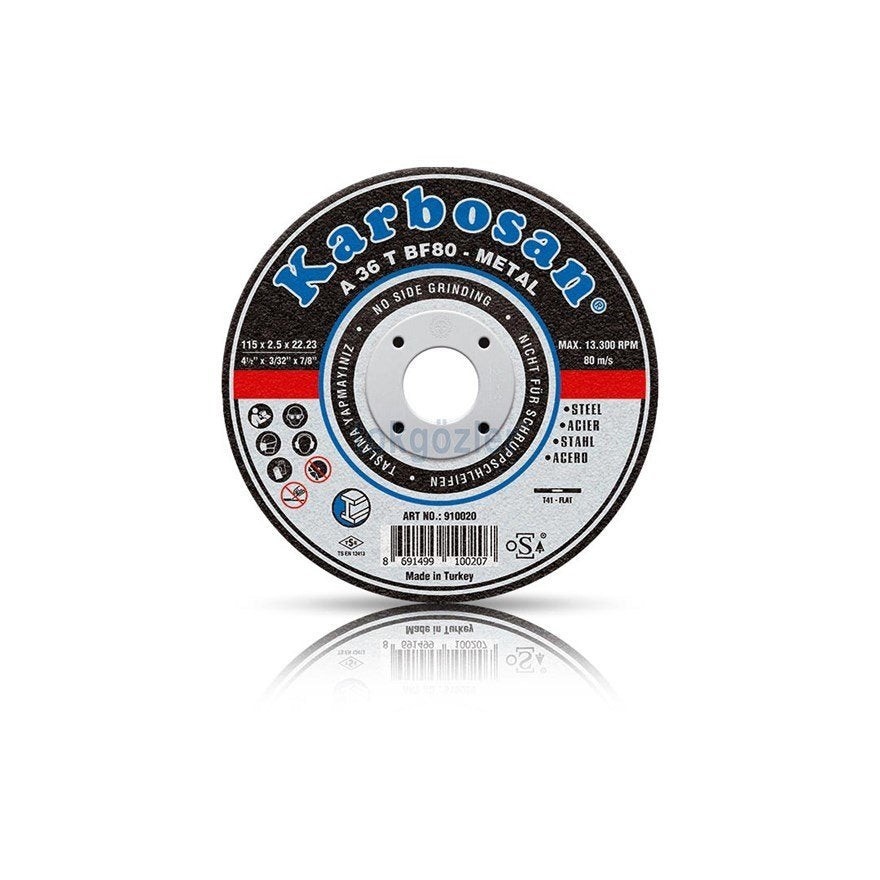 Karbosan 910920 NK Metal Standart Kesme Diski 125x3.0x22.23mm