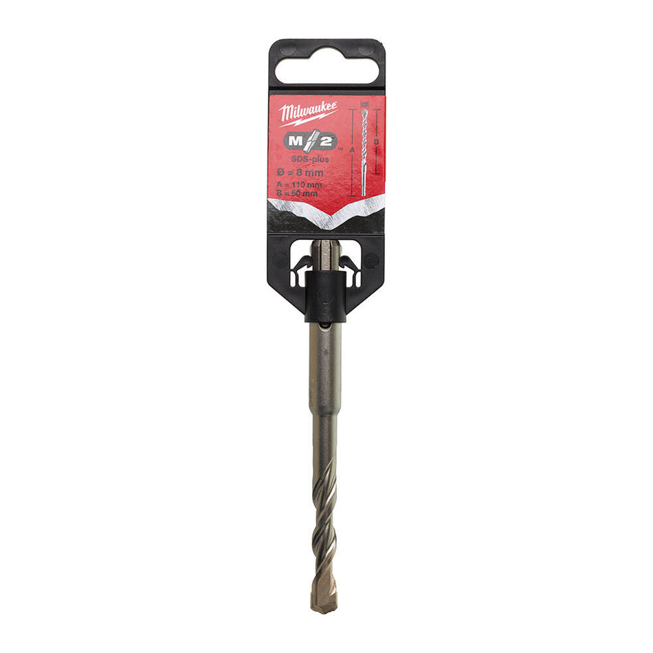 Milwaukee 4932307070 8x110 mm SDS-Plus MS2 Seri 2 Elmaslı Matkap Ucu