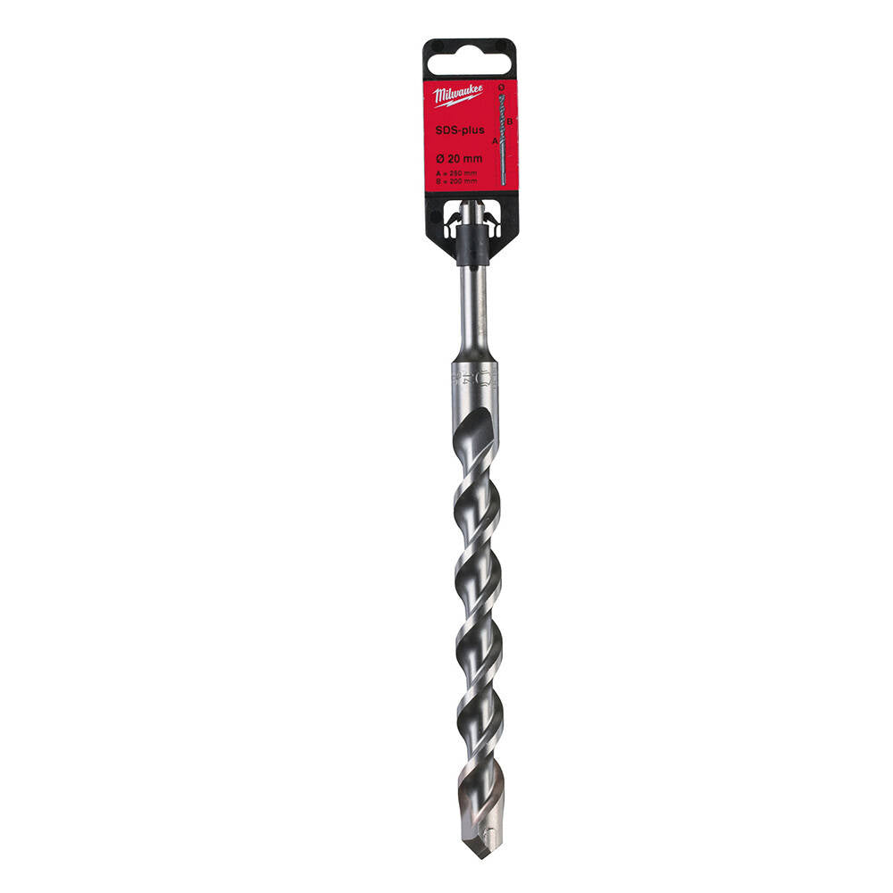 Milwaukee 4932307084 20x250 mm SDS-Plus MS2 Seri 2 Elmaslı Matkap Ucu