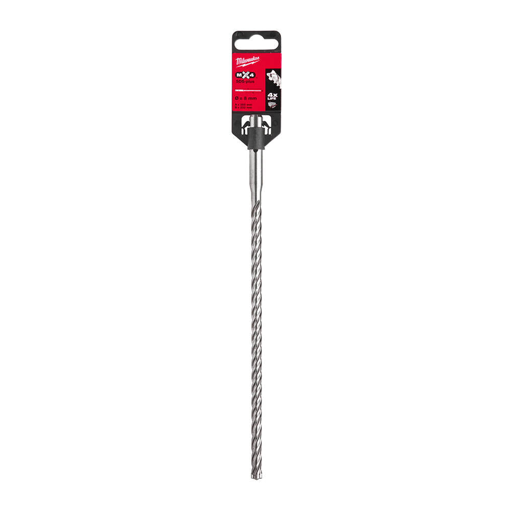 Milwaukee 4932352024 8x265 mm SDS-Plus MX4 Serisi 4 Elmaslı Matkap Ucu
