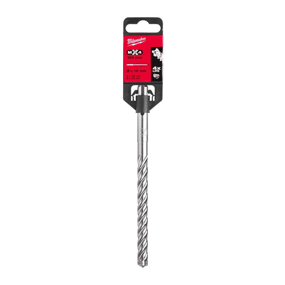 Milwaukee 4932352026 10x160 mm SDS-Plus MX4 Serisi 4 Elmaslı Matkap Ucu