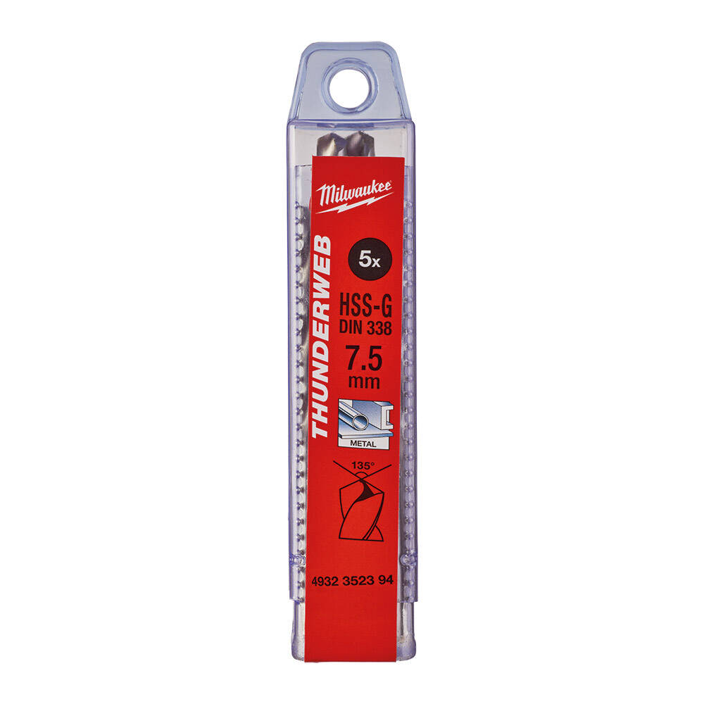Milwaukee 4932352394 7.5x109 mm Thunderweb Serisi Metal Matkap Ucu