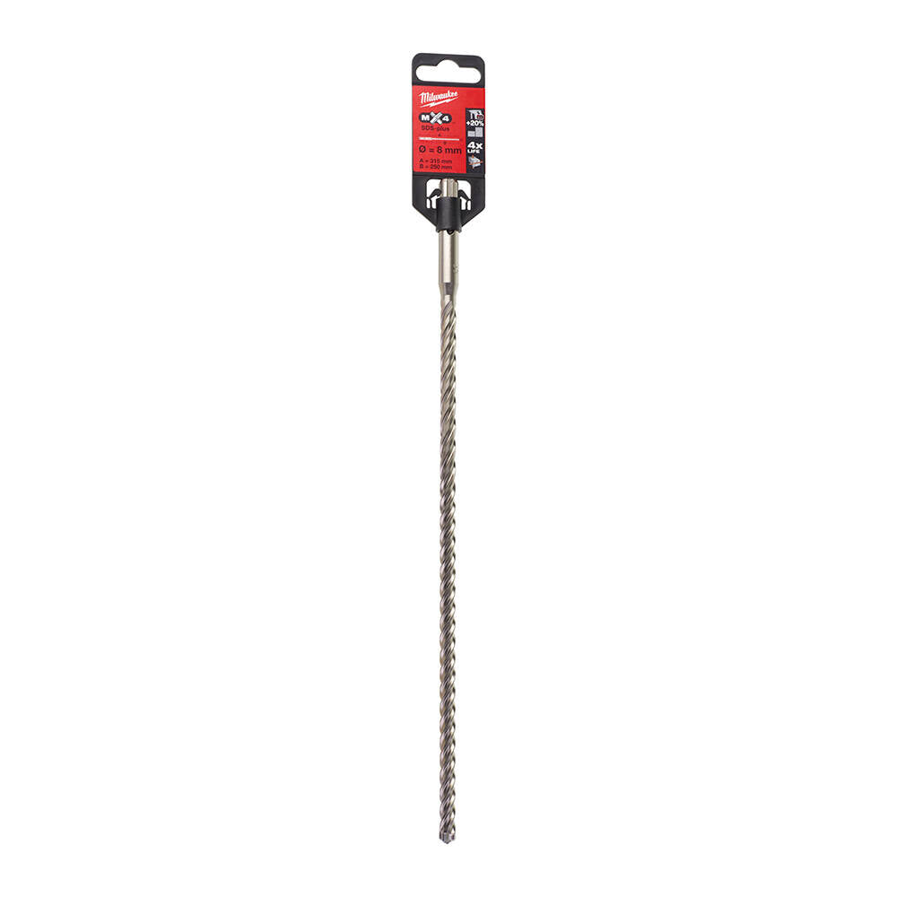 Milwaukee 4932352712 8x315 mm SDS-Plus MX4 Serisi 4 Elmaslı Matkap Ucu