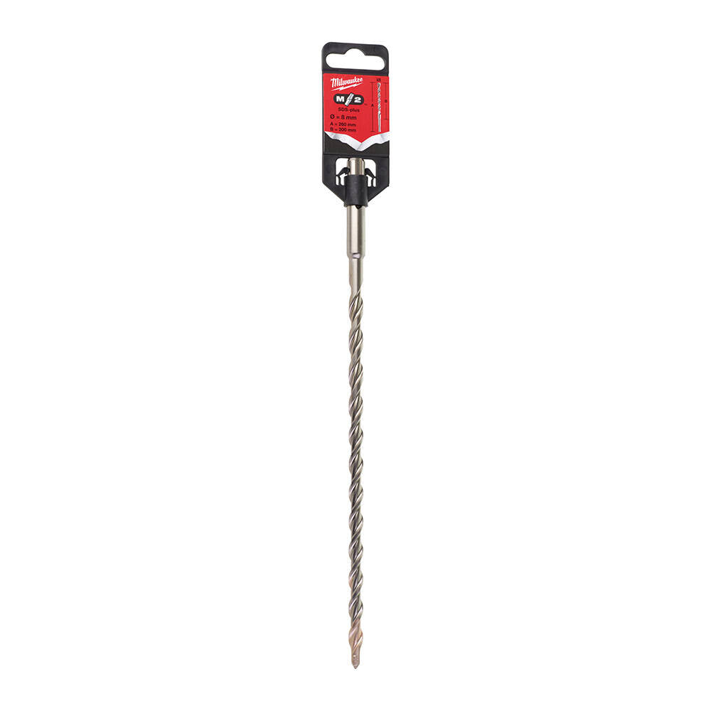 Milwaukee 4932353821 8x260 mm SDS-Plus MS2 Seri 2 Elmaslı Matkap Ucu