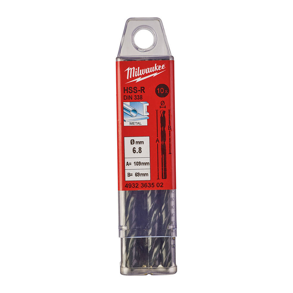 Milwaukee 4932363502 6.8x109 mm HSS-R Metal Matkap Ucu