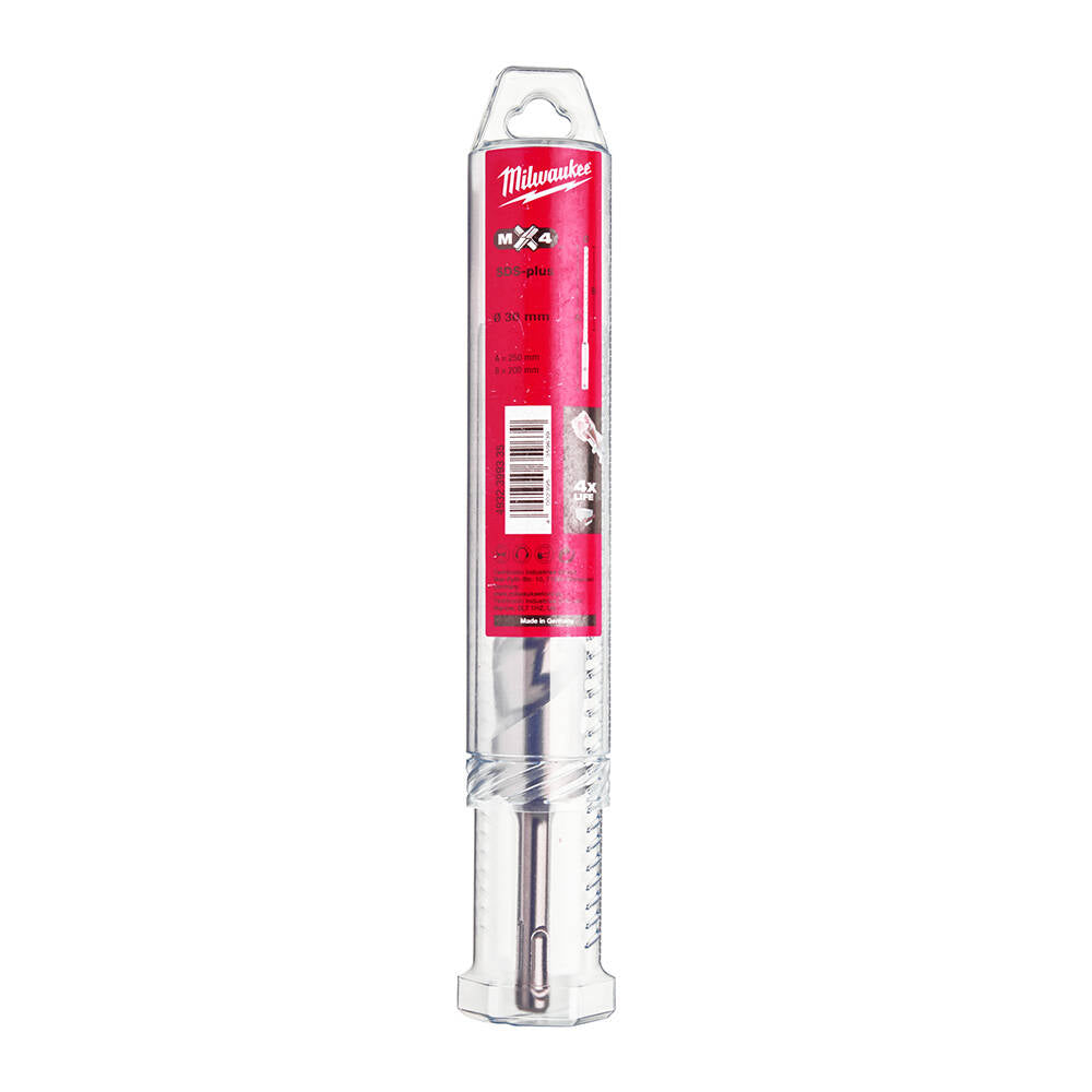Milwaukee 4932399335 30x250 mm SDS-Plus MX4 Serisi 4 Elmaslı Matkap Ucu