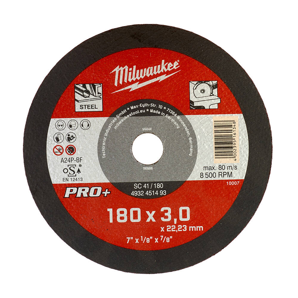 Milwaukee 4932451493 Metal Kesme Taşı 180 x 22 x 3 mm