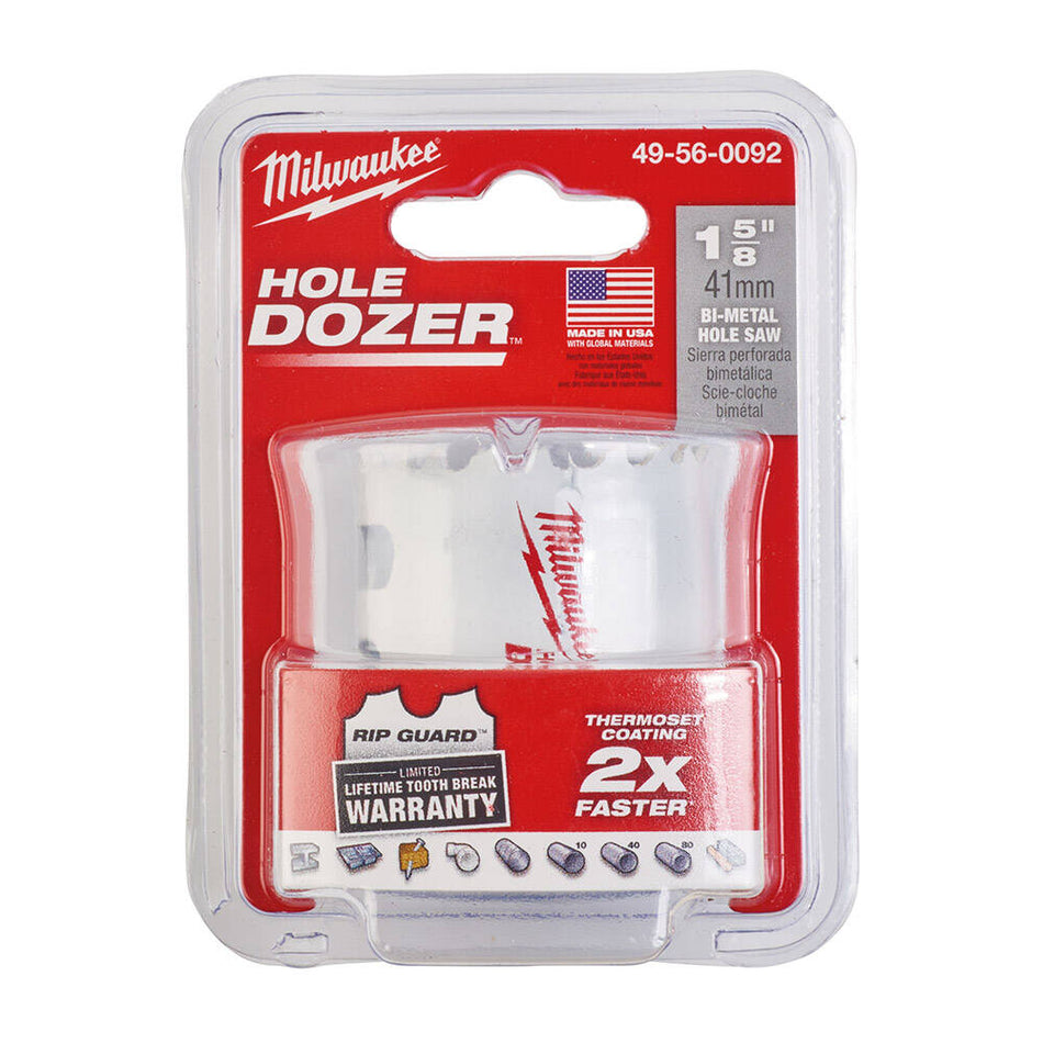 Milwaukee 49560092 41 mm %8 Kobaltlı Bi-Metal Endüstriyel Seri Panç