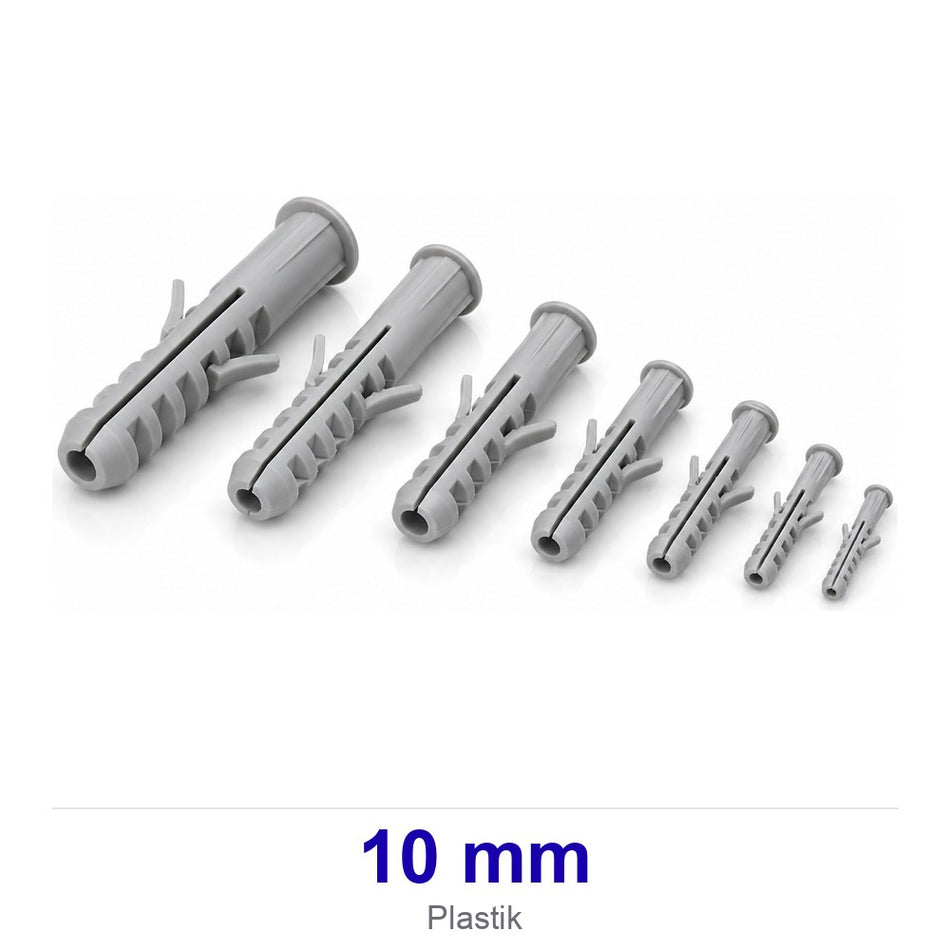 Plastik Beyaz Dübel 10 mm