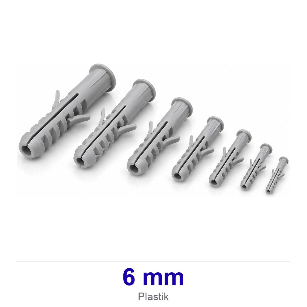 Plastik Beyaz Dübel 6 mm