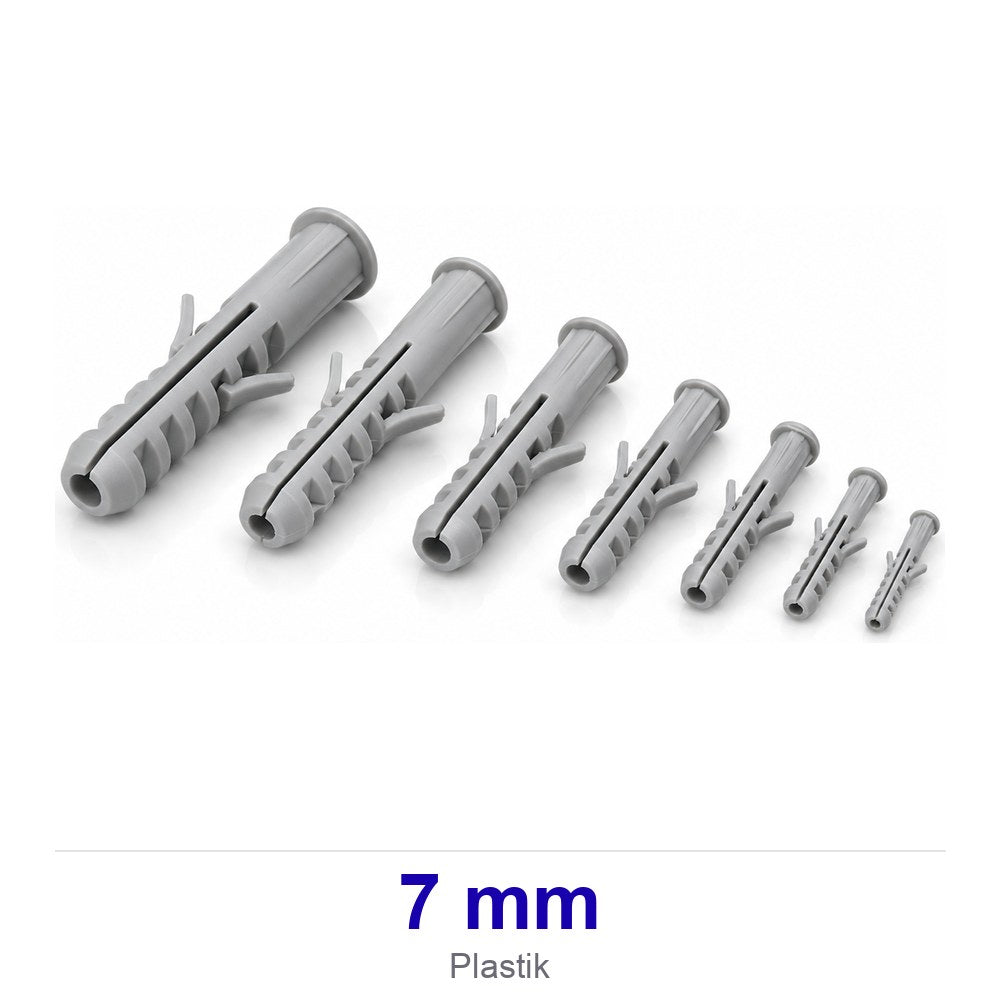 Plastik Beyaz Dübel 7 mm