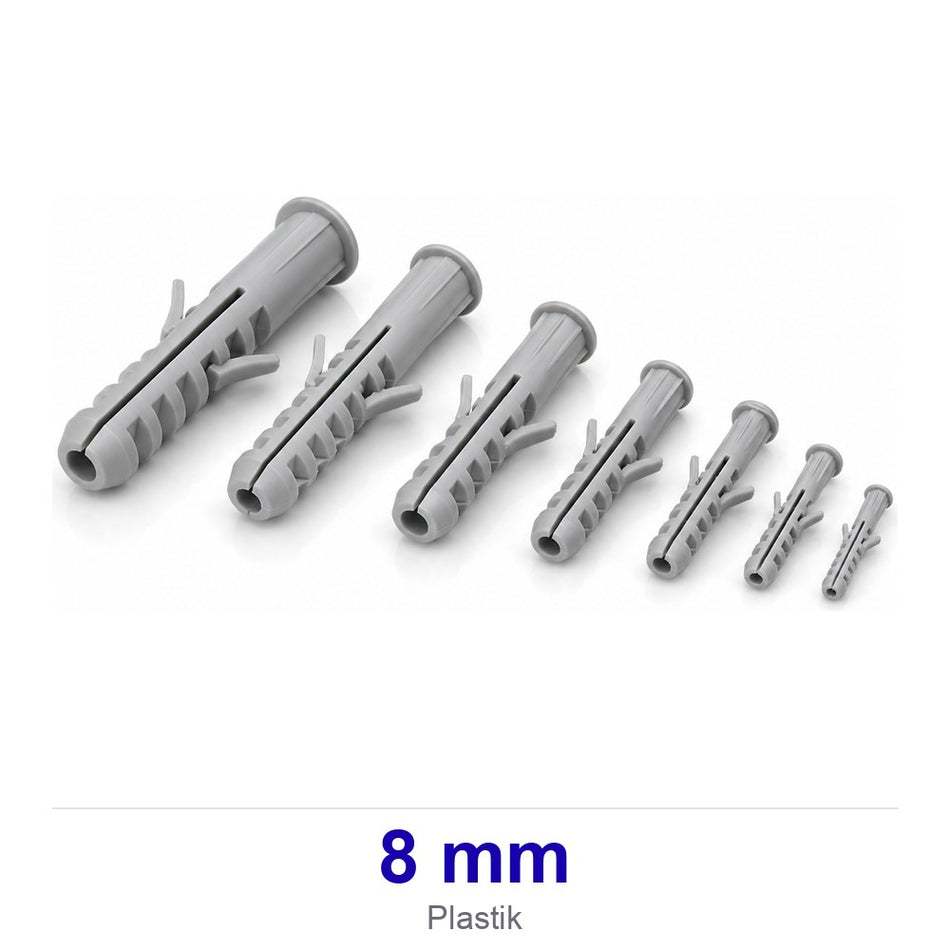Plastik Beyaz Dübel 8 mm