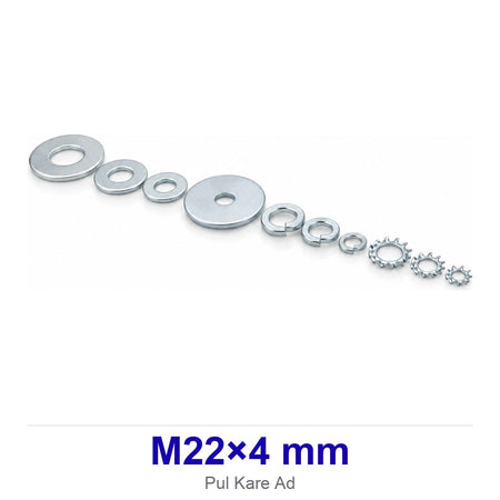Pul M22×4 mm Kare 80 80 Ad