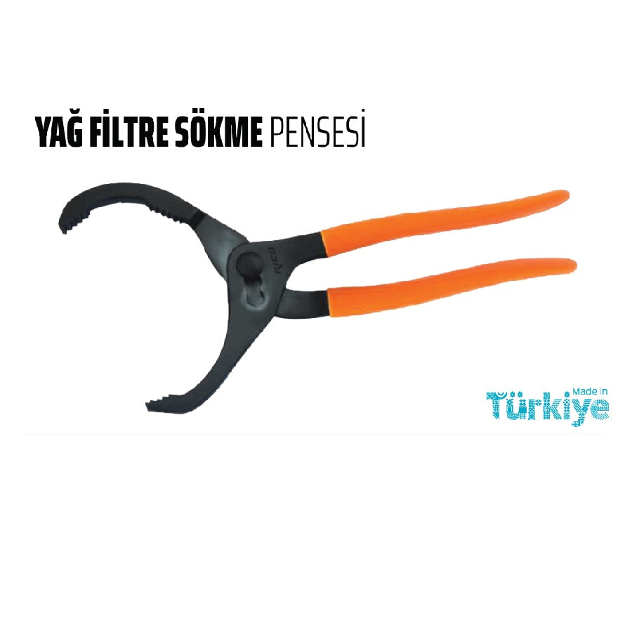 Rico 013-KK6091 115-287 mm Yağ Filtre Sökme Pensesi Anahtarı
