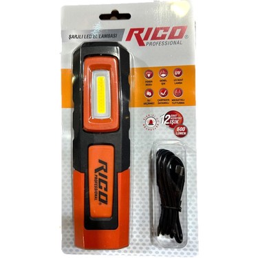 Rico 013-RC0031 Şarjlı Mıknatıslı LED Lamba 600 Lümen