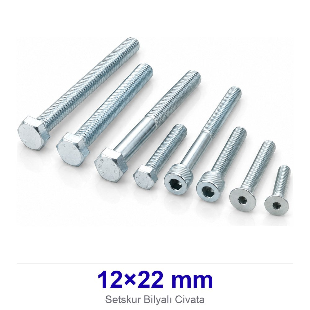 Setskur Bilyalı Civata 12×22 mm