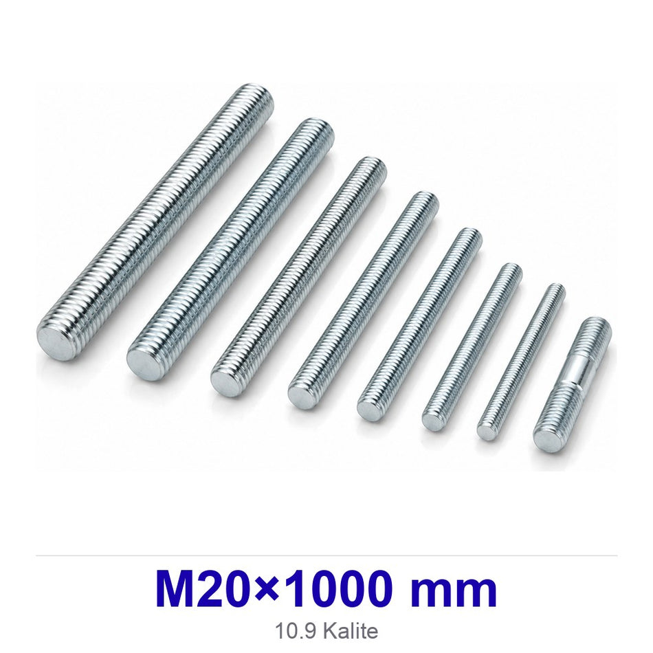 Siyah Gijon M20×1000 mm 10.9 Kalite