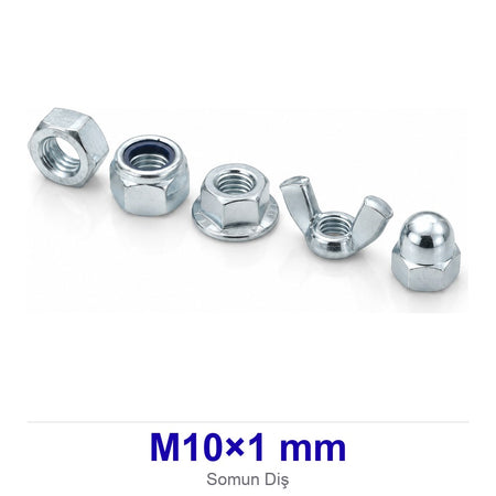 Somun M10×1 mm Diş