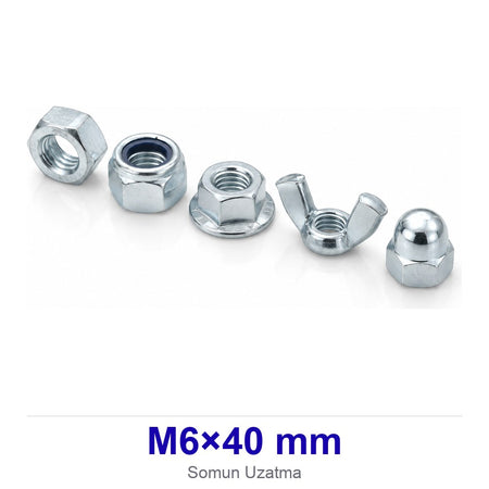 Somun M6×40 mm Uzatma