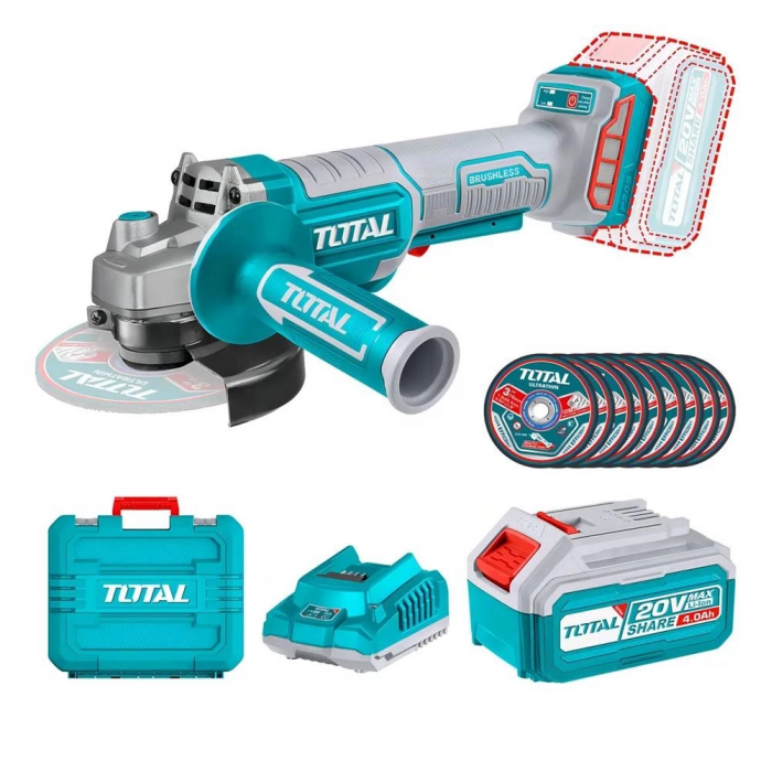 Total TAGLI2211532E 20V Akülü Avuç Taşlama 115mm