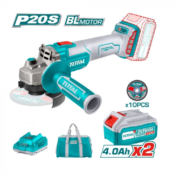 Total TAGLI2211532E 20V Akülü Avuç Taşlama 115mm