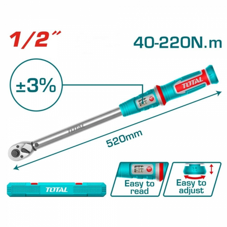 Total THPTW1220N6 1/2 Tork Anahtarı 40-220 Nm