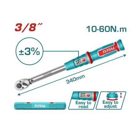 Total THPTW3860N6 3/8 Tork Anahtarı 10-60 Nm