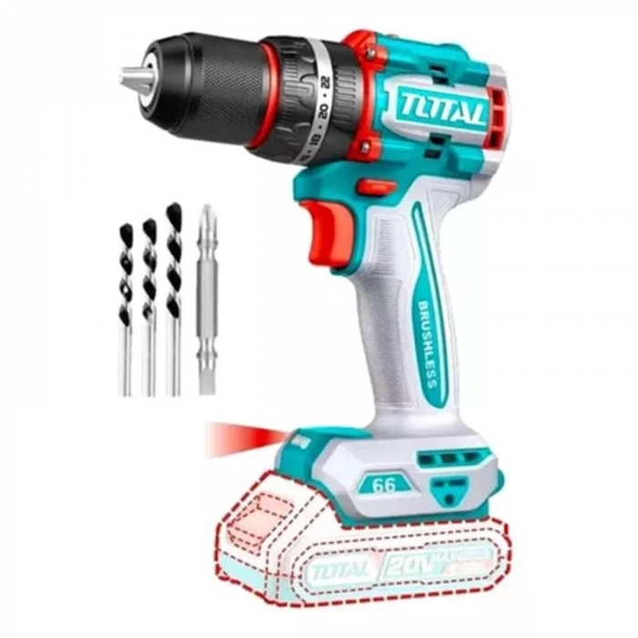 Total TIDLI206681 20V 66Nm Solo Akülü Darbeli Matkap