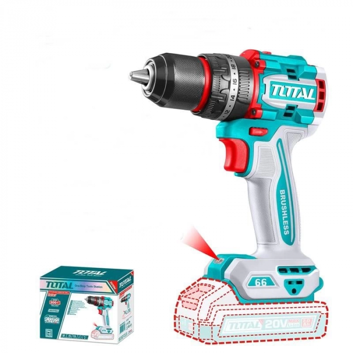 Total TIDLI206681 20V 66Nm Solo Akülü Darbeli Matkap