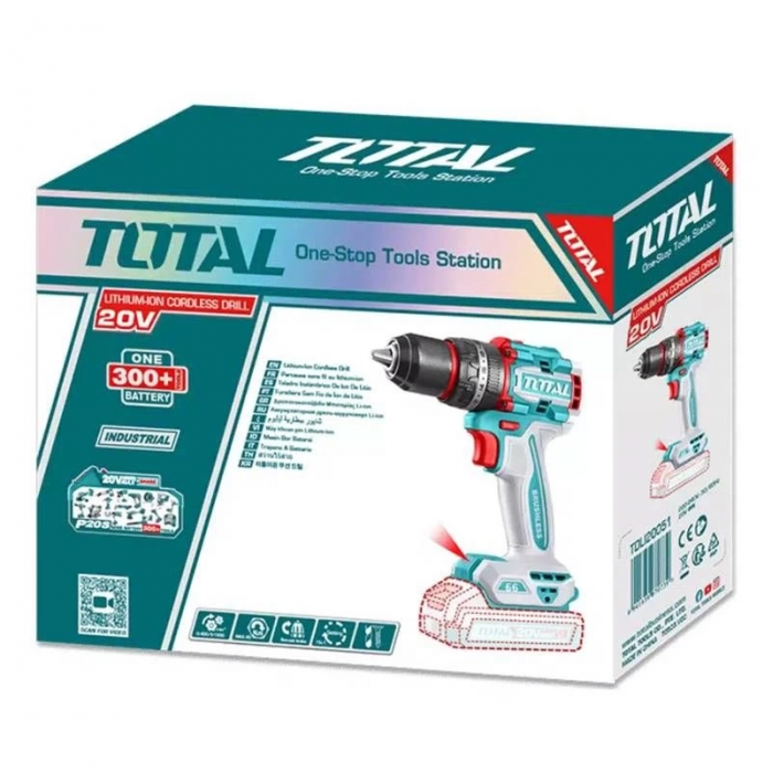 Total TIDLI206681 20V 66Nm Solo Akülü Darbeli Matkap