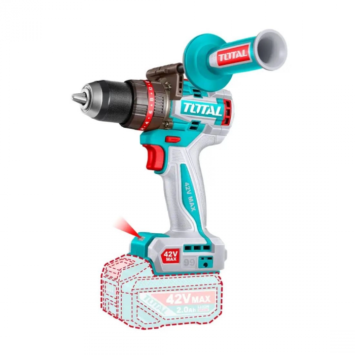 Total TIDLI429982E 42V 99Nm Akülü Darbeli Matkap