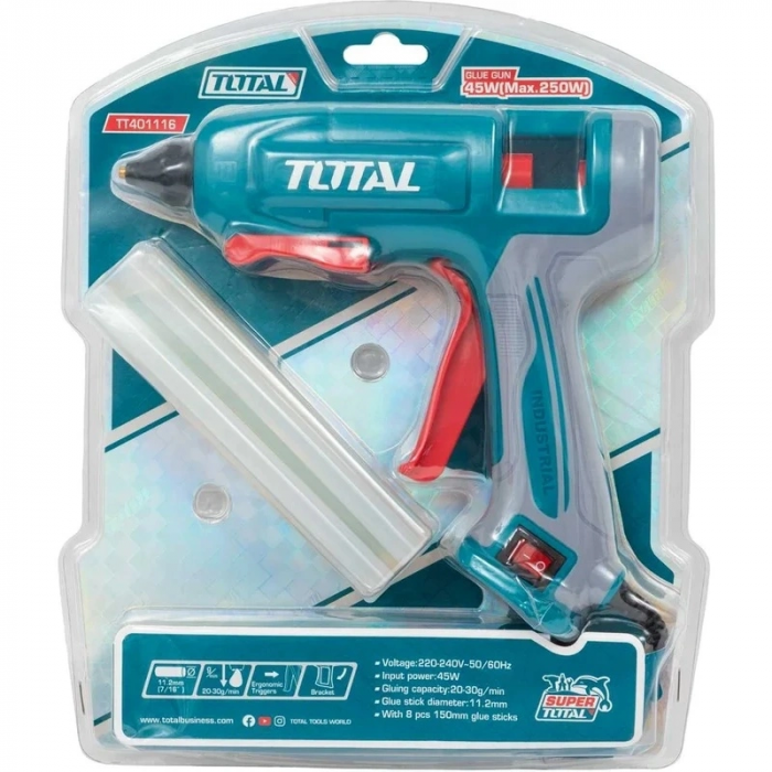 Total TT401116 250W Profesyonel Sıcak Mum Silikon Tabancası