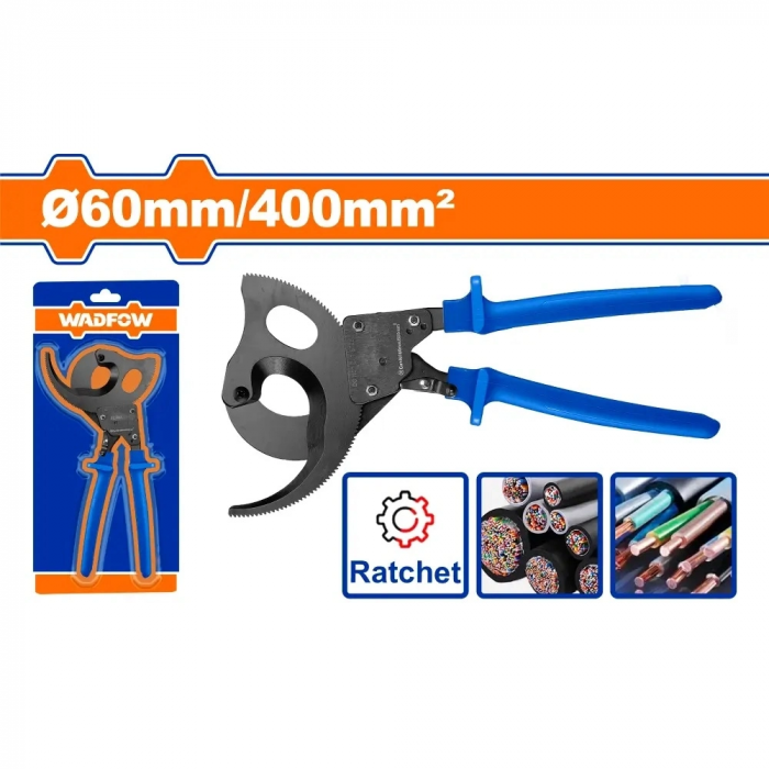 Wadfow WCT1460 Cırcırlı Kablo Kesme Makası 60mm 400mm²