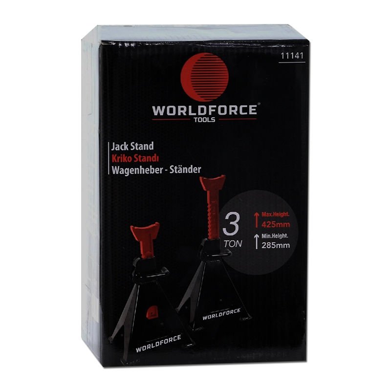 WorldForce 11141 Kriko Standı (Araç Altı Sehpa) 3 Ton 2'li Set