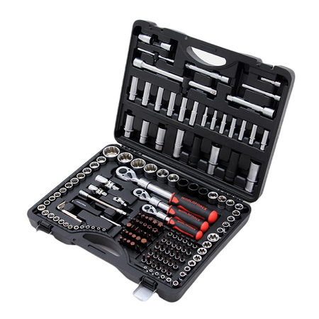 WorldForce 11505 S-Ultra Lokma Takımı 1/4''-3/8''-1/2'' Uzatmalı Cırcır 156 Parça