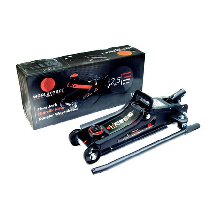 WorldForce 11561 Hidrolik Düşük Profil Arabalı Kriko 2.5 Ton